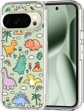 Case for Google Pixel 10 Pro XL, Clear TPU Bumper Phone Case Cover Design - Dino