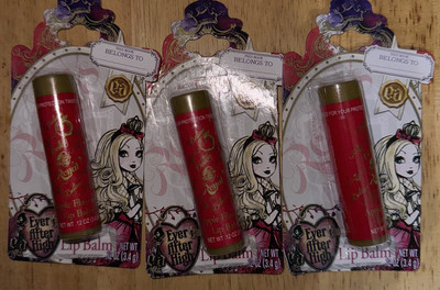 Monster Ever After High 2014 Mattel Lip Balm lot of 3 Apple Flavor Sealed