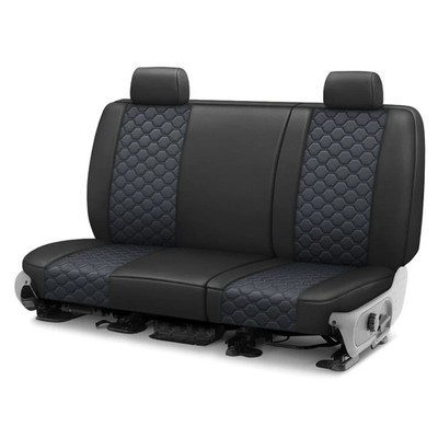 For Buick Encore 13-17 Seat Cover Faux Leather Honeycomb Quilted 2nd Row Black &