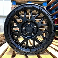 17" NEGU GRENADE OFFROAD STYLE BLACK WHEELS FITS 5X127 JEEP WRANGLER RUBICON 392