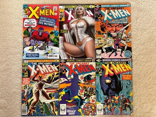 Lot Of 12 Mostly Vintage The Uncanny X-Men Comic Books Including 2 Facsimiles
