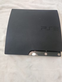 PS3 CECH-2001A Black Console Lot with 2 Controllers and 10 Games Tested Working