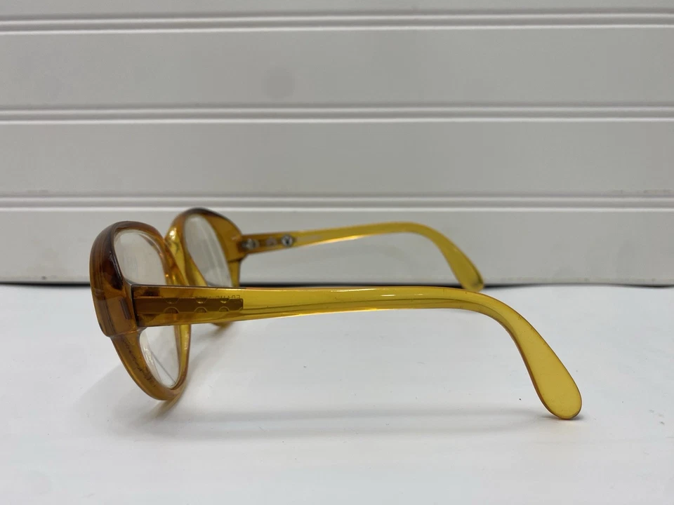 Armações de óculos masculinas vintage Playboy Optyl marrom âmbar 1030-10 fabricadas na Áustria - Imagem 2 de 4