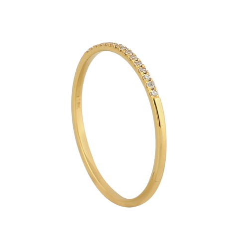 Real Diamond Eternity Band Wedding Band Ring 18k Yellow Gold Fine Jewelry - Picture 4 of 6