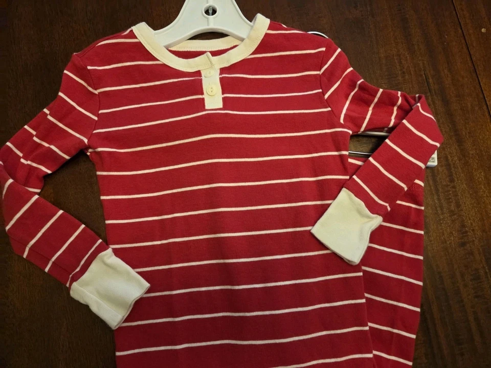Gap Pajamas Red Stripe Size 6 - Image 3 of 4