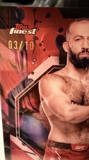 ⭐️ FREE SHIPPING  2024 Topps Finest UFC Red Shimmer Refractor Roman Dolidze 3/10