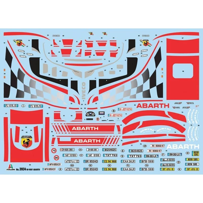 Modellino Camion Iveco Hi-Way E5 Abarth ITALERI 3934 1:24 Modellino Char Promo - Immagine 4 di 4