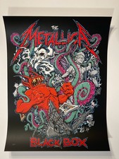 Metallica Black Box Eruption Sreen Print Poster By Tony Squindo