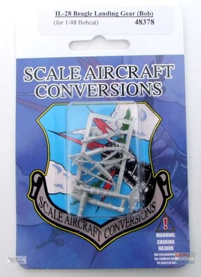 SAC48378 1:48 Scale Aircraft Conversions - IL-28 Beagle Landing Gear (BOB kit)