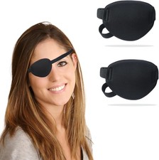 2 pcs Black Eye Patches for Adults Kids,Eye Patch Left or Right...