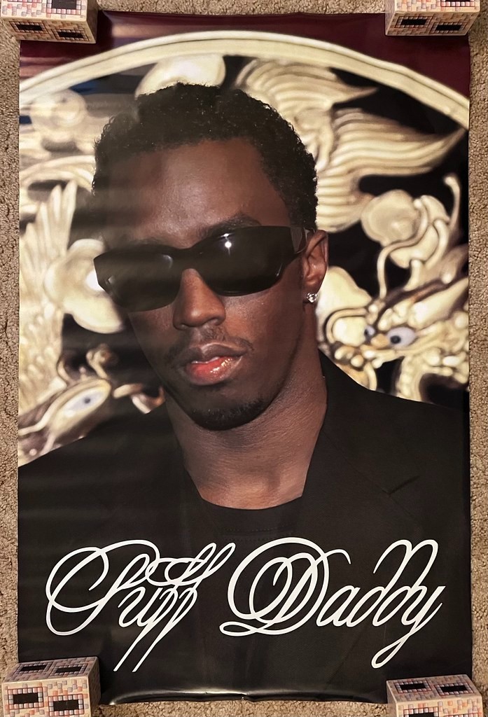 ポスター PUFFY Puff Daddy 1998 Poster 22.5x34.5 Sean Combs P-Diddy Rap Music