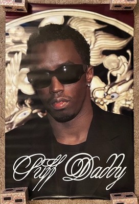 ポスター PUFFY Puff Daddy 1998 Poster 22.5x34.5 Sean Combs P-Diddy Rap Music