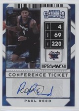 2020 Panini Contenders Draft Picks Conference Ticket 54/99 Paul Reed Auto 07mp