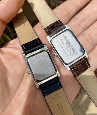 Lot Of 2 JDM Tank Quartz Watches Body Max KANSAI YAMAMOTO Collezio