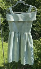 NWOT Belle Badgley Mischka Cold Shoulder Turquoise Diamond Jacquard Dress, 16