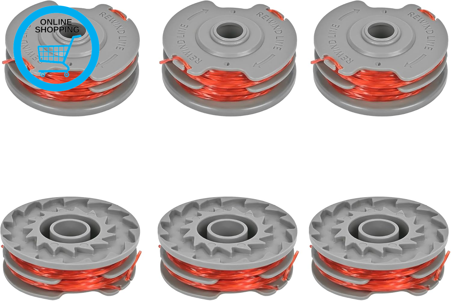 Strimmer Wire for Flymo Grass Trimmer, 6 Strimmer Spools