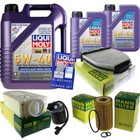 Inspektionspaket 7L Liqui Moly 5W-40 FüR Mercedes Glk-Klasse X204 220 CDI
