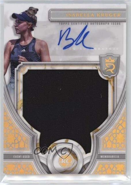 2024 Topps Royalty Rookie Relic Gold 5/10 Isabella Kruger #RRA-IK Auto RC 1e41