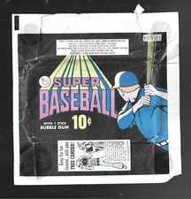 1970 Topps Super Baseball Wrapper - Free camera variation!   Look!