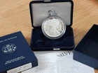 1995 AMERICAN SILVER EAGLE UNC PROOF COIN COA AND BOX RARE PHILADELPHIA MINT