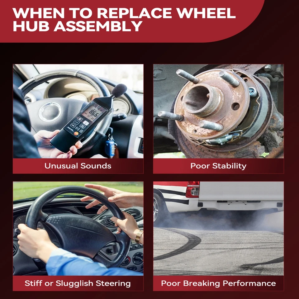 2x Front Wheel Bearing Hub Assembly For Dodge Grand Caravan 2009-2010 V6 513273 Foto 4 de 4