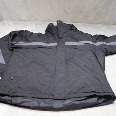 Columbia Jacket Mens XXL Black Wind Rain Waterproof Fleece Lined Outdoor Winter