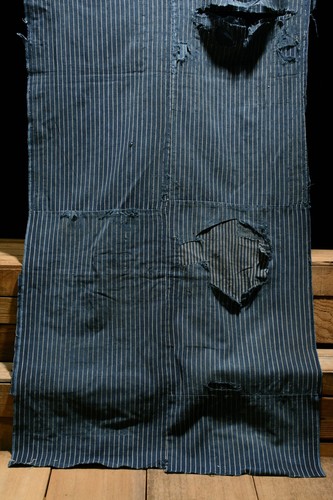 Japanese Fabric Cotton Vintage Kimono Antique Indigo Blue RANRU 69.3"/KHT38/465 - Picture 4 of 8
