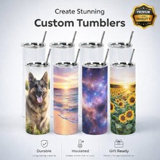 20 Oz Glitter Sublimation Tumblers 8 Pack Stainless Steel Tumbler Blanks