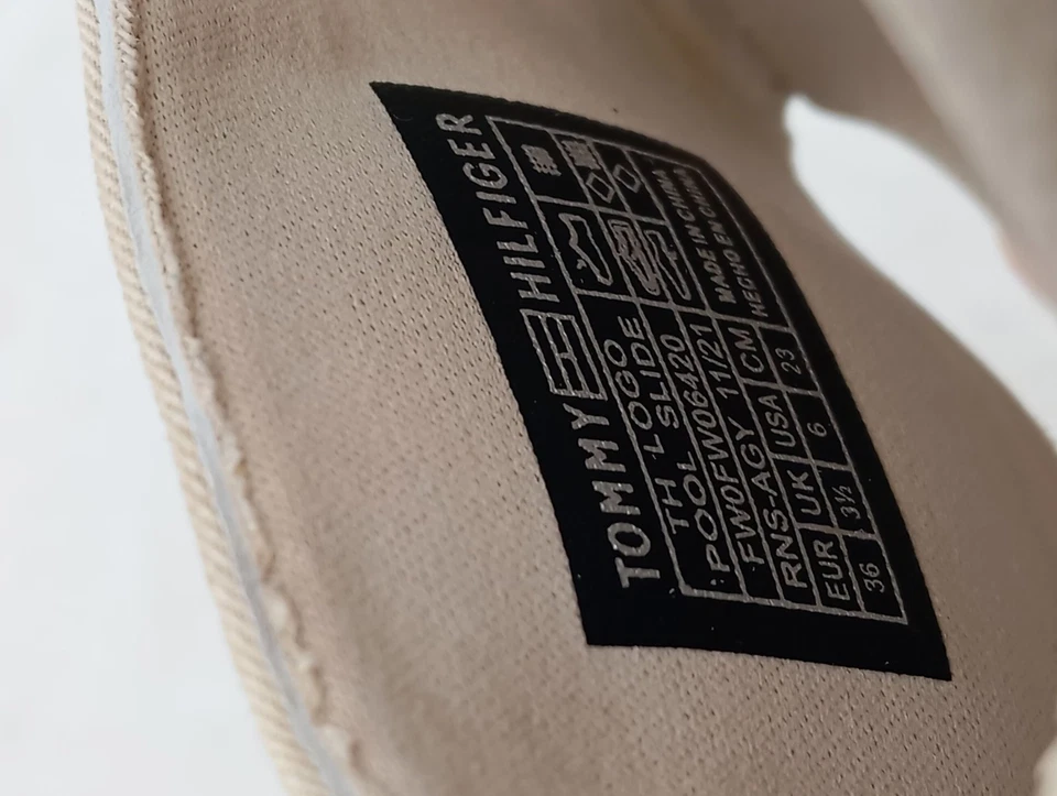 TOMMY HILFIGER Sandalias cómodas Mujeres Sandalias Talla EU 36 crema look casual - Imagen 4 de 4