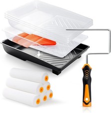12 Pcs 6 Inch Paint Roller Kit with High-Density Foam Paint Roller, ...