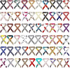 60 Pcs Women Handbag Scarf Head Scarf for Women Hair Purse Scarf Handle Ribbo...