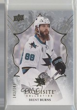 2016-17 Upper Deck Black Diamond Exquisite 143/149 Brent Burns #24 0w0l