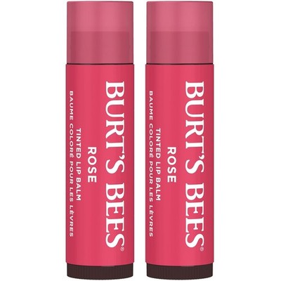 Burt'S Bees Lip Tint Balm with Long Lasting 2 in 1 Duo Tinted Balm Formula, Colo