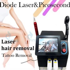 Titanium Diode Laser Hair Removal 2 in 1 Picosecond Laser Tattoo Removal Machine