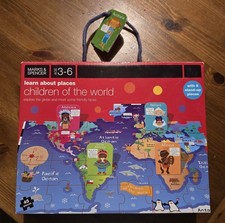 Learn About Places Children of The World Puzzle Marks & Spencer Age 3-6 Complete