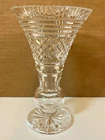 Vintage Waterford Crystal Flared  Pedestal Base Georgian Vase 8”