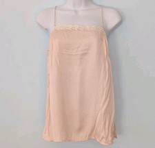 H M Lace Trim Camisole Light Peach Blush Women's 6 Strappy Cami