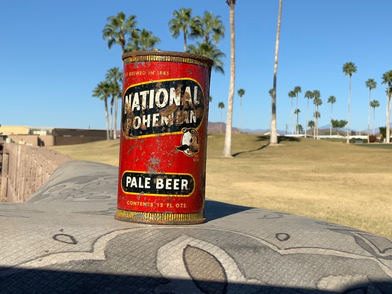 12oz National Bohemian Flat Top Beer Can