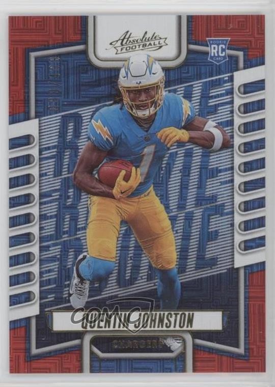 2023 Panini Absolute Rookies Red Squares /499 Quentin Johnston #110 1n32