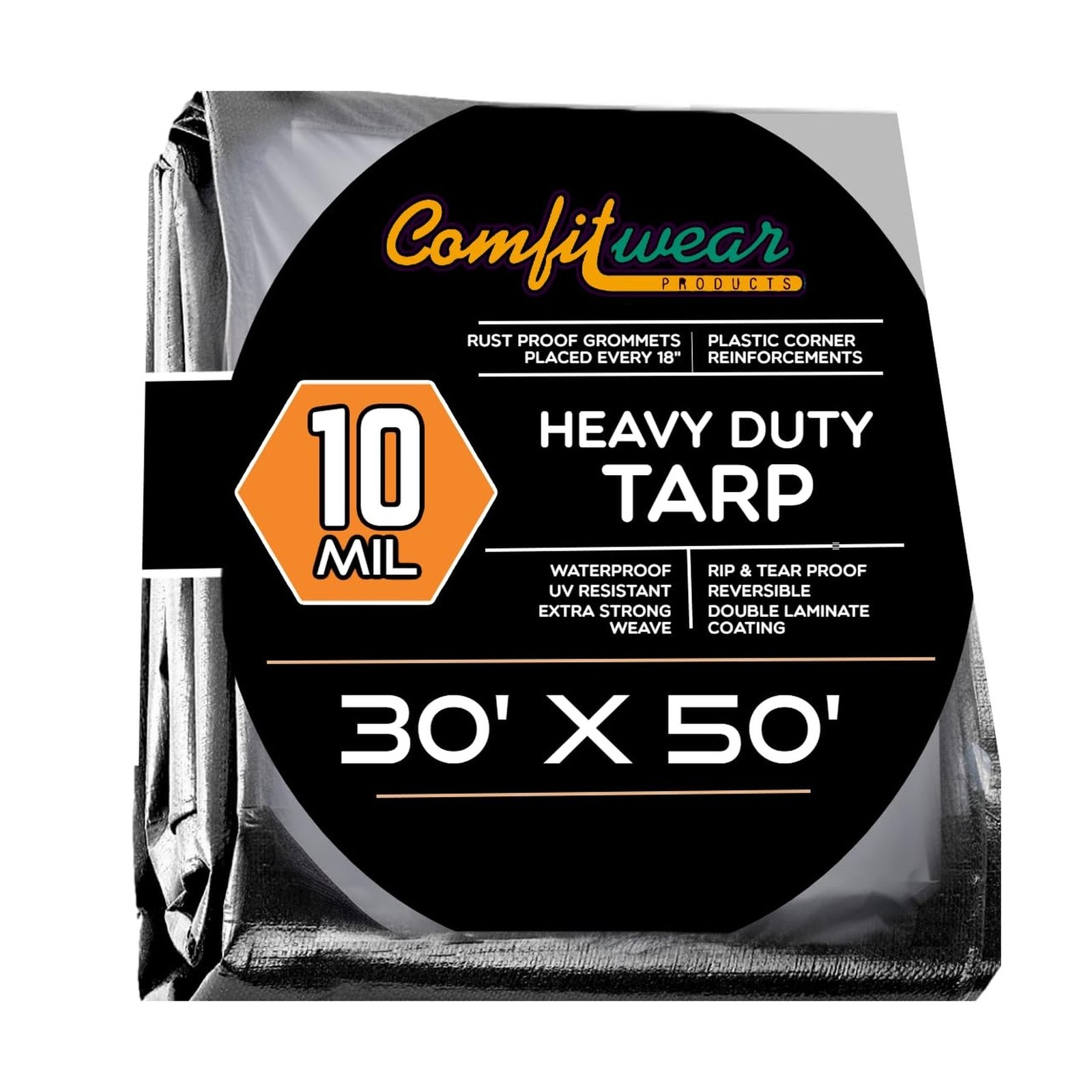 Super Heavy Duty Tarp Cover Reinforced Grommet Multi-Purpose Pool Cover Boat ...