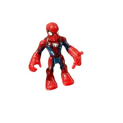 Playskool Marvel Super Hero Adventures SPIDER-MAN figure clear red silver emblem