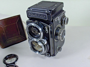 Appareil Photo Argentique Rolleiflex 3.5e - TLR Moyen Format - Untested