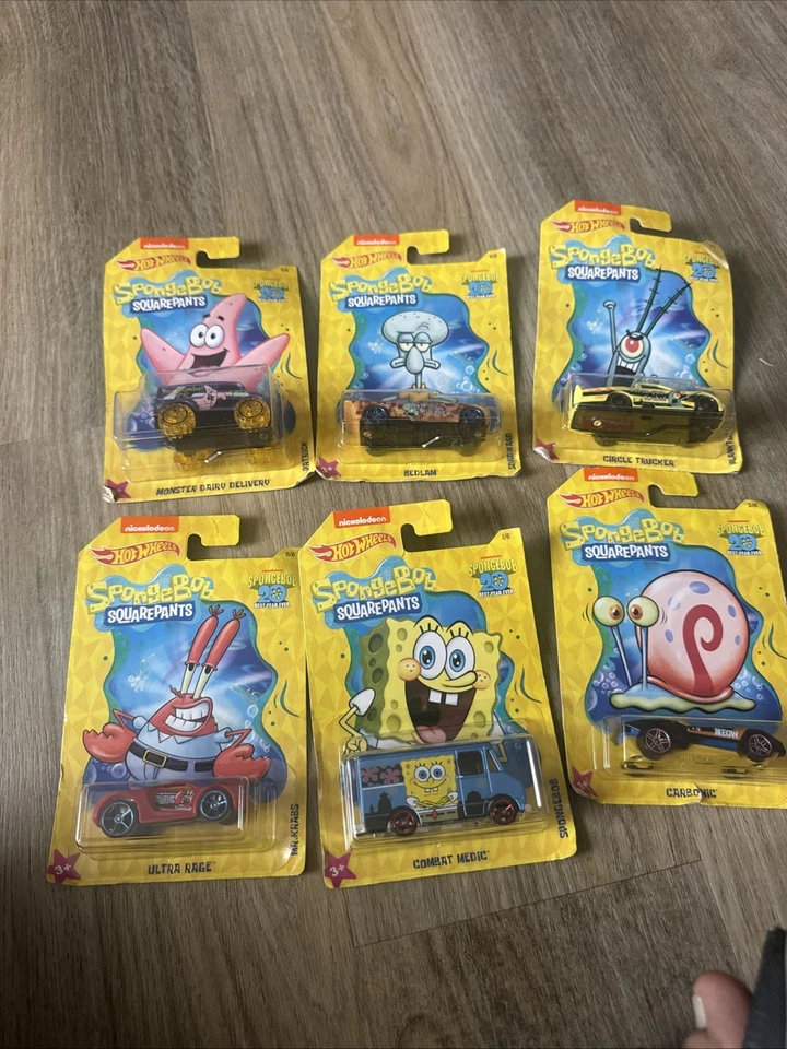 Juego de 3 pantalones cuadrados Hot Wheels Bob Esponja 2018 Foto 2 de 2