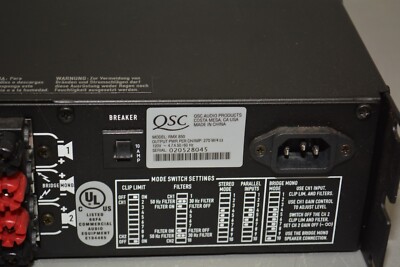 QSC RMX 850 Pro Audio Two Channel Rack Mount Power Amplifier