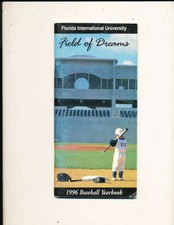1996 Florida International University Baseball college guide bxb