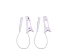ELECTROSEX E-STIM TENS MASSAGE EAR NIPPLE CLIPS WITH 2MM FEMALE PIN,UK SELLER !