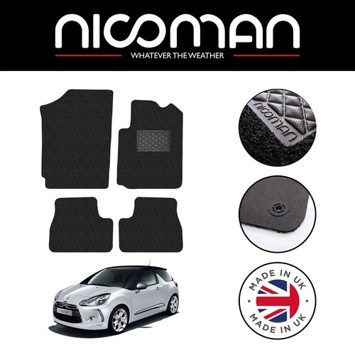 Citroen DS3 20092018 GENUINE DELUXE Fitted Car Floor Mats Black Set eBay