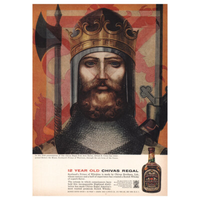 1960 Chivas Regal: 12 Year Old Alfred D Crimi Vintage Print Ad