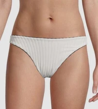 $95 Solid & Striped Women's White Annabelle Reversible Bottom Swimwear Size S
