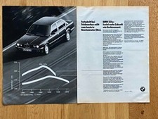 1985 BMW 325e E30 Drehmoment Motor Oldtimer Original Vintage Ad Werbung Reklame